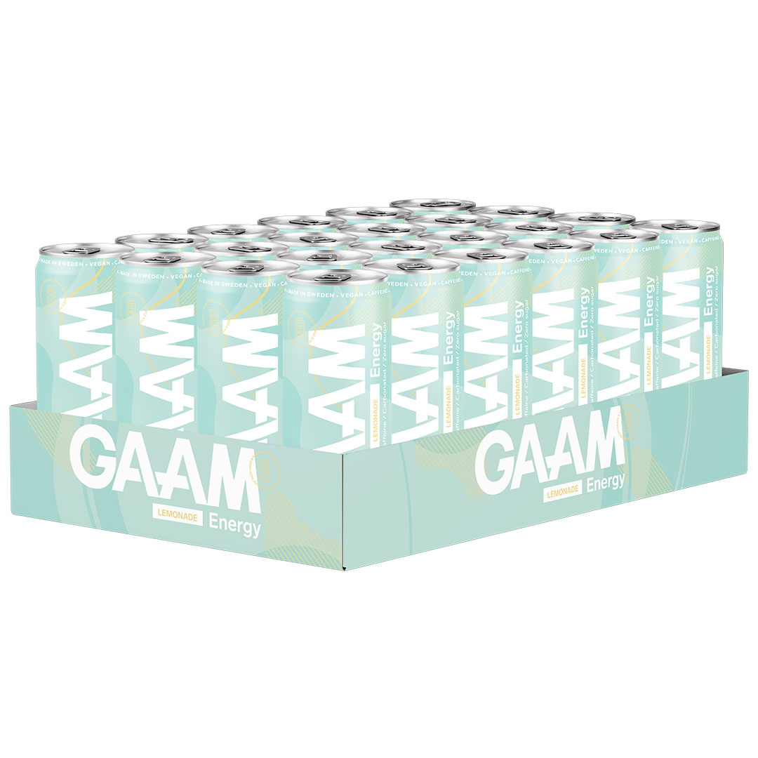 24 x GAAM Energy 330 ml Lemonade