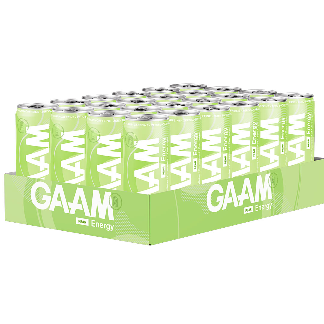 24 x GAAM Energy 330 ml Pear