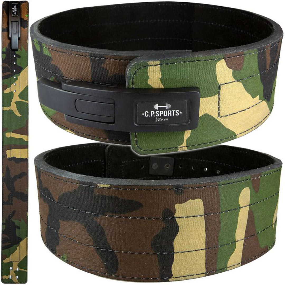 C.P. Sports Powerlifting Lever Belt Camo