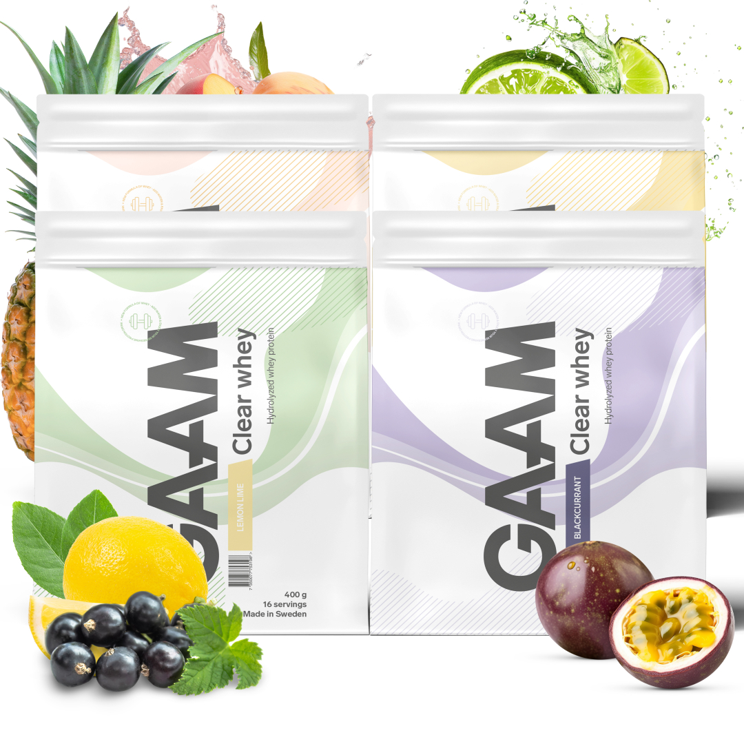 4 x GAAM Clear Whey 400 g