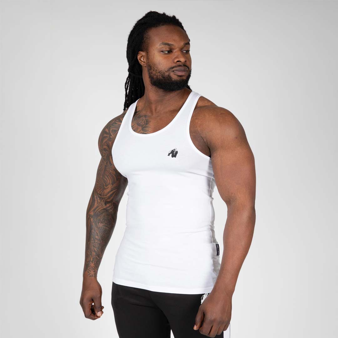 Gorilla Wear Adams Stretch Tank Top White