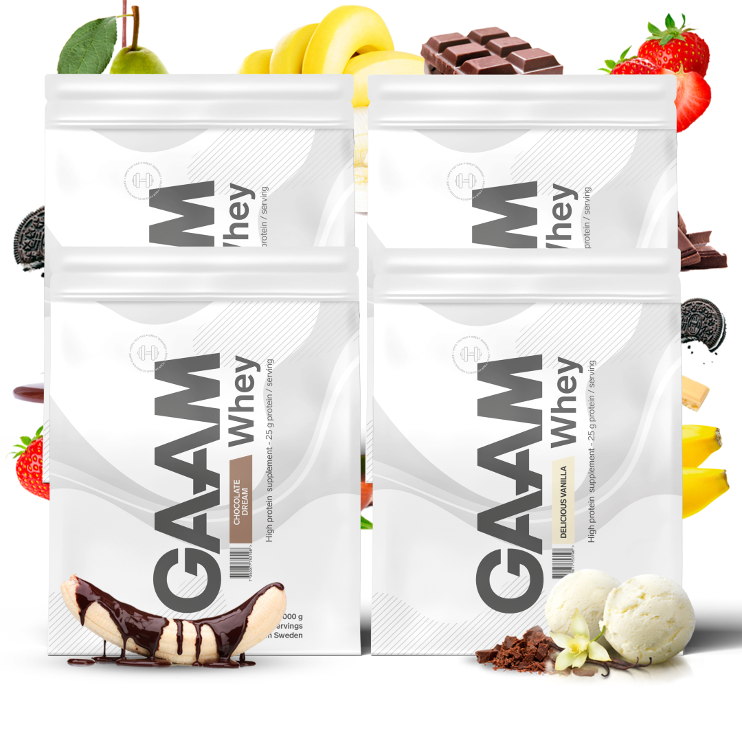 4 x GAAM Whey 900 g