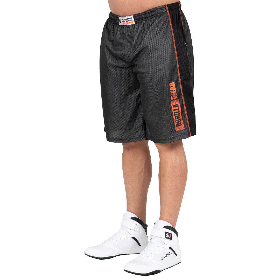 Gorilla Wear Wallace Mesh Shorts Grey/Orange