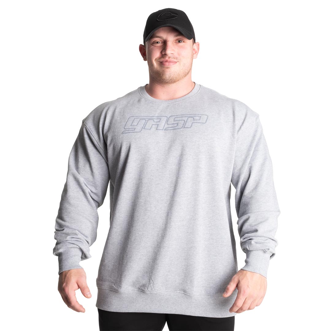 GASP Division Crewneck Grey Melange