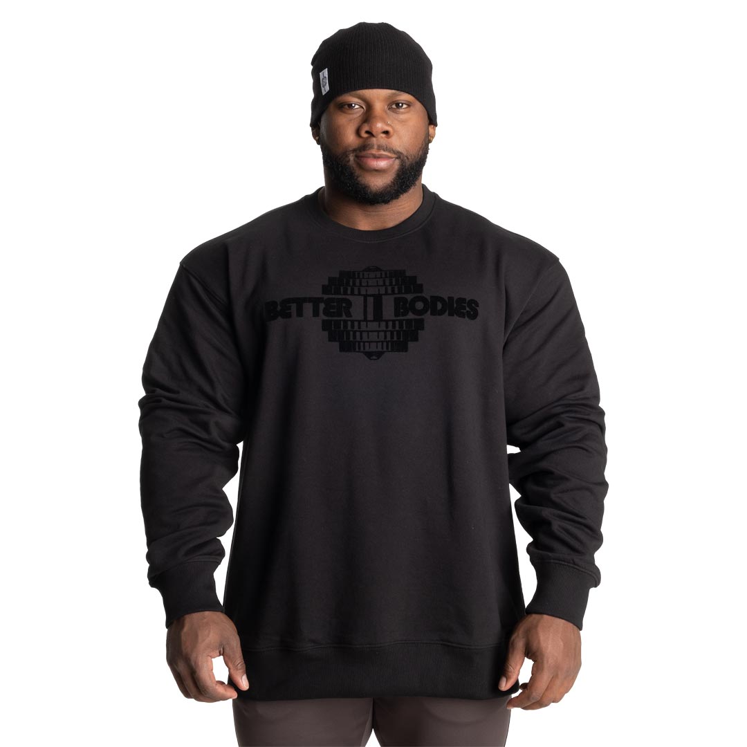 Better Bodies Union Crewneck Black