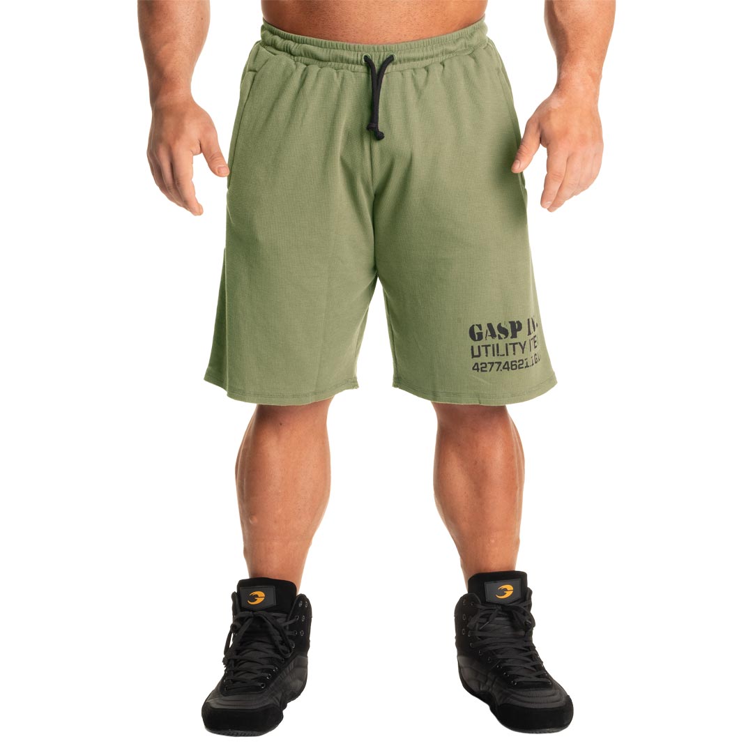 GASP Thermal Shorts Washed Green