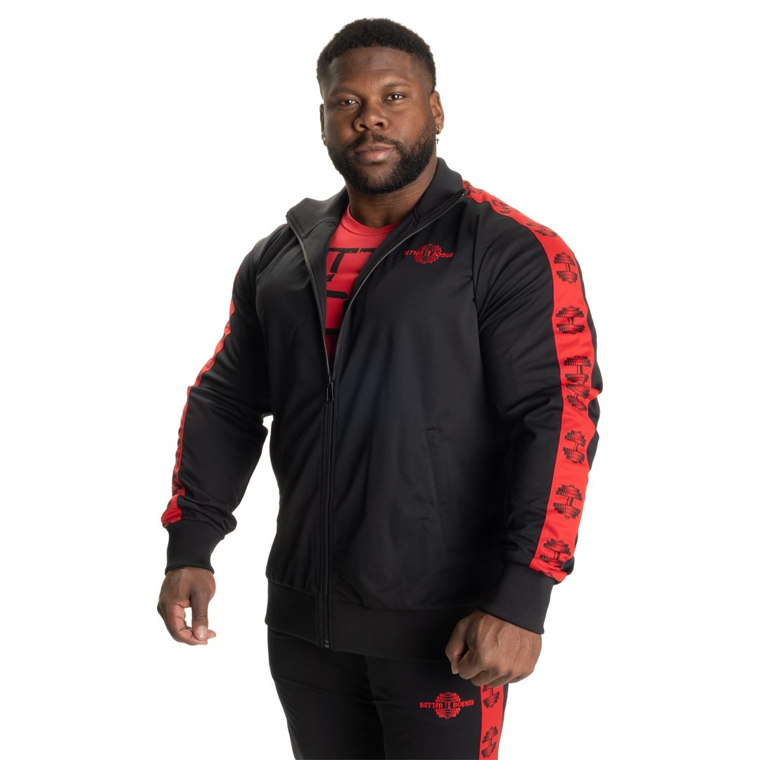 Better Bodies Bronx Track Jacket Black/Red