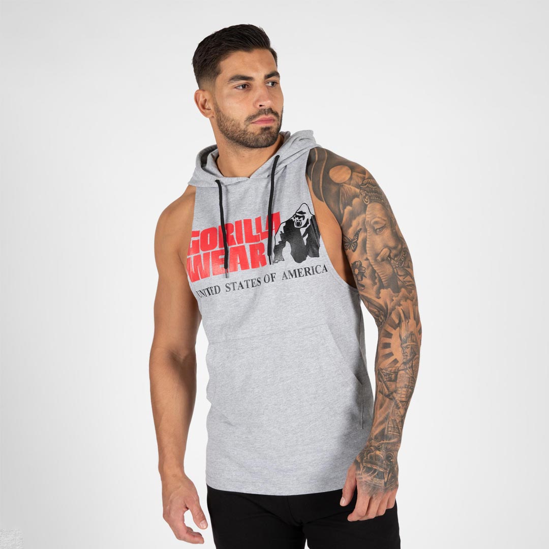 Gorilla Wear Rogers Hooded Tank Top grey melange