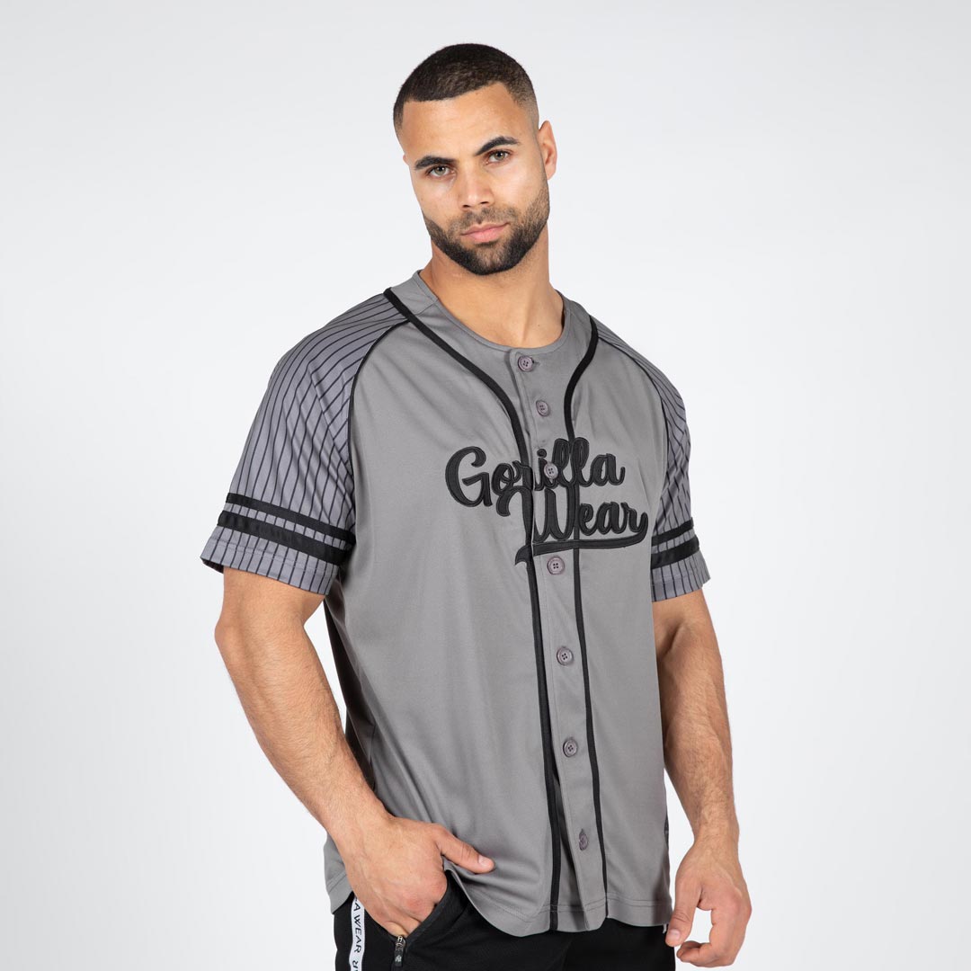 Gorilla Wear 82 Baseball Jersey Grey