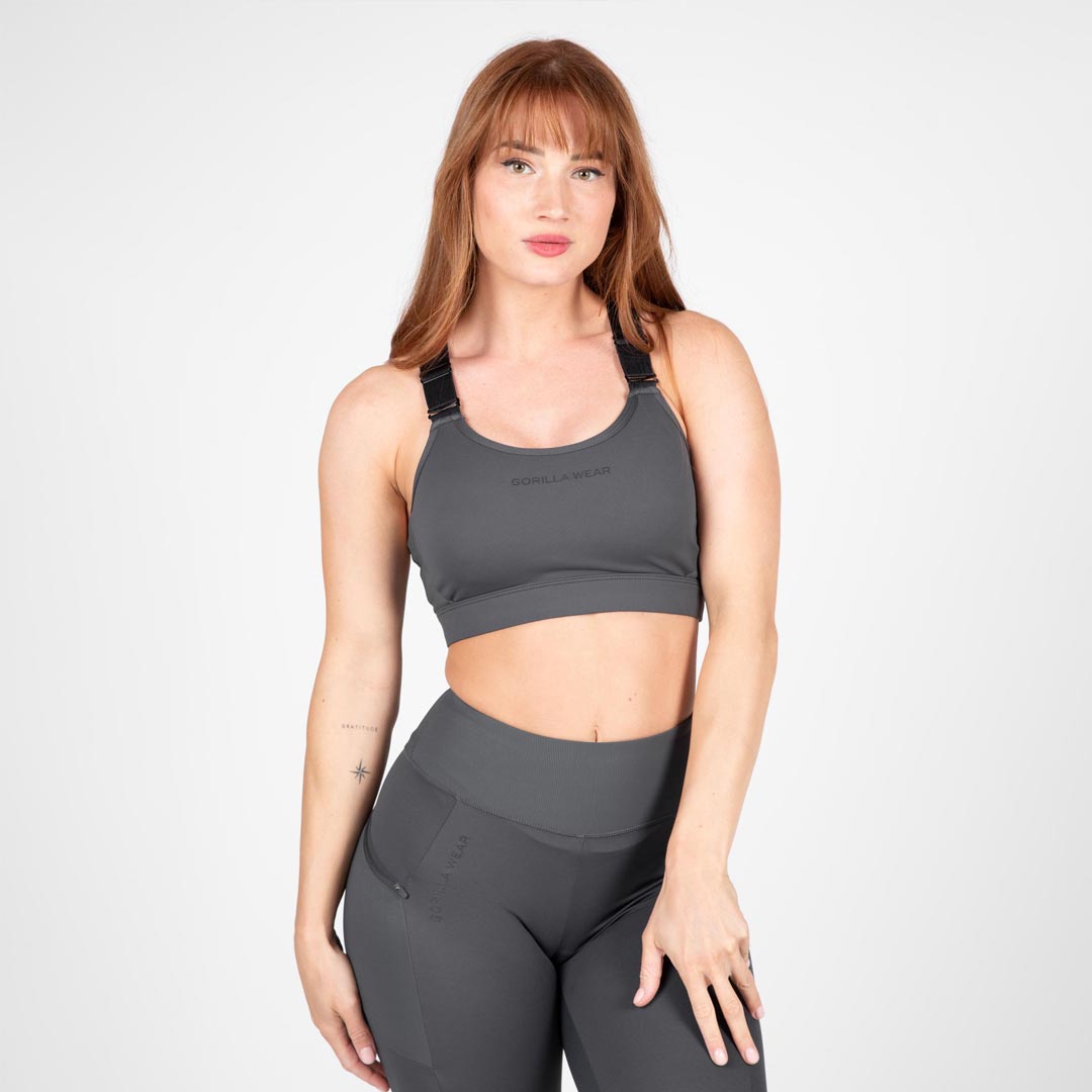 Gorilla Wear Monroe Sports Bra Grey