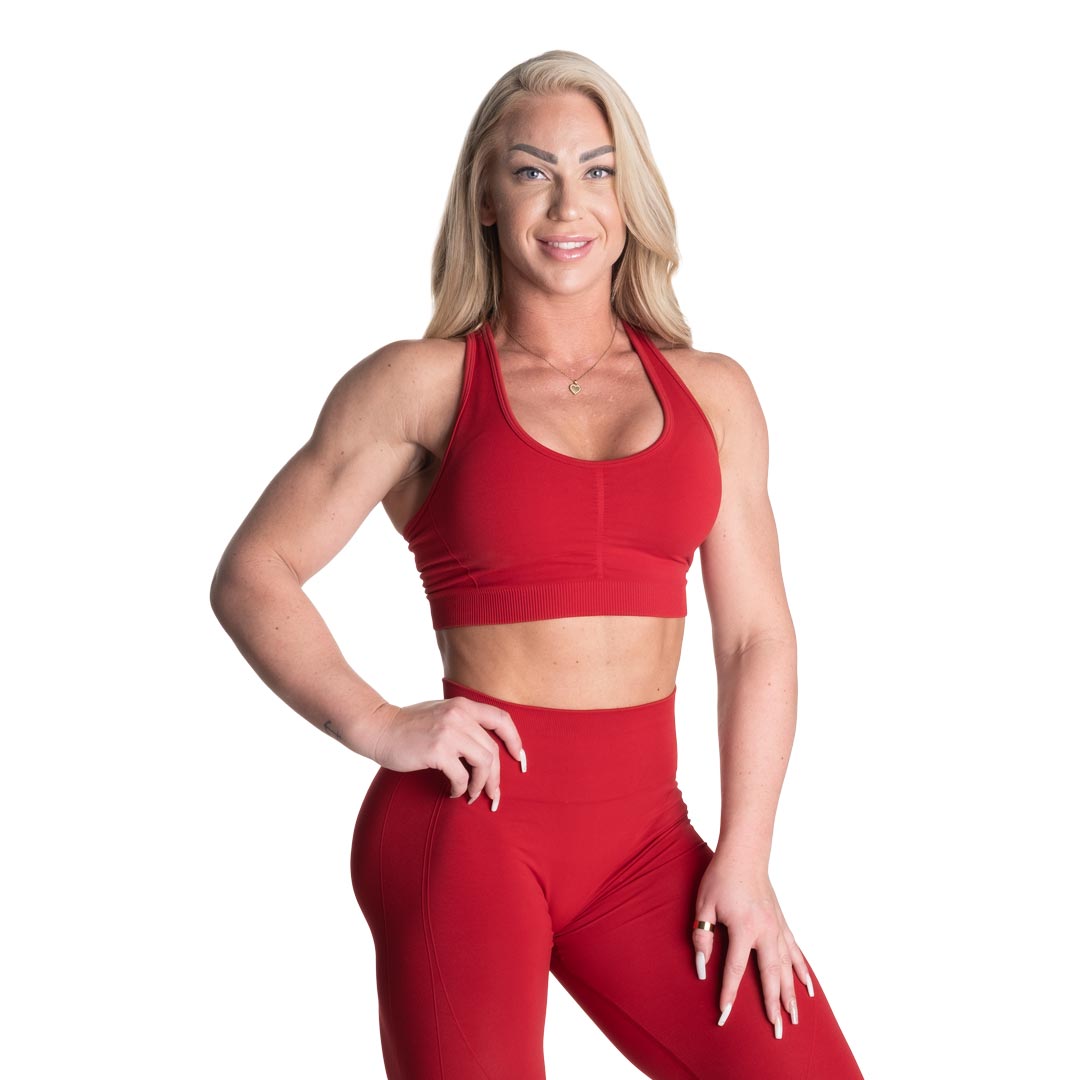 Better Bodies Scrunch Sports Bra Chili Red