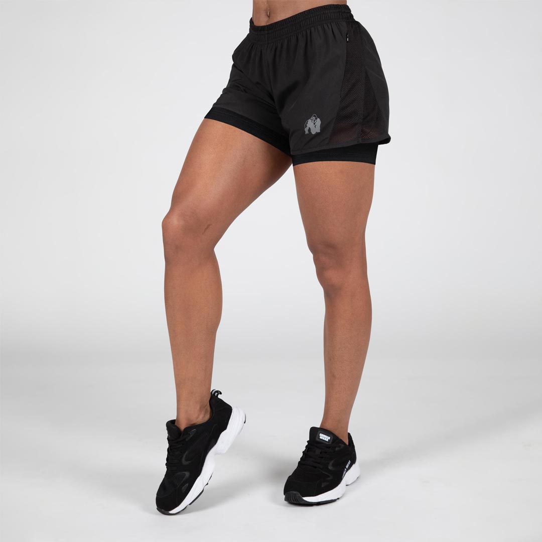 Gorilla Wear Portland 2-In-1 Shorts Black