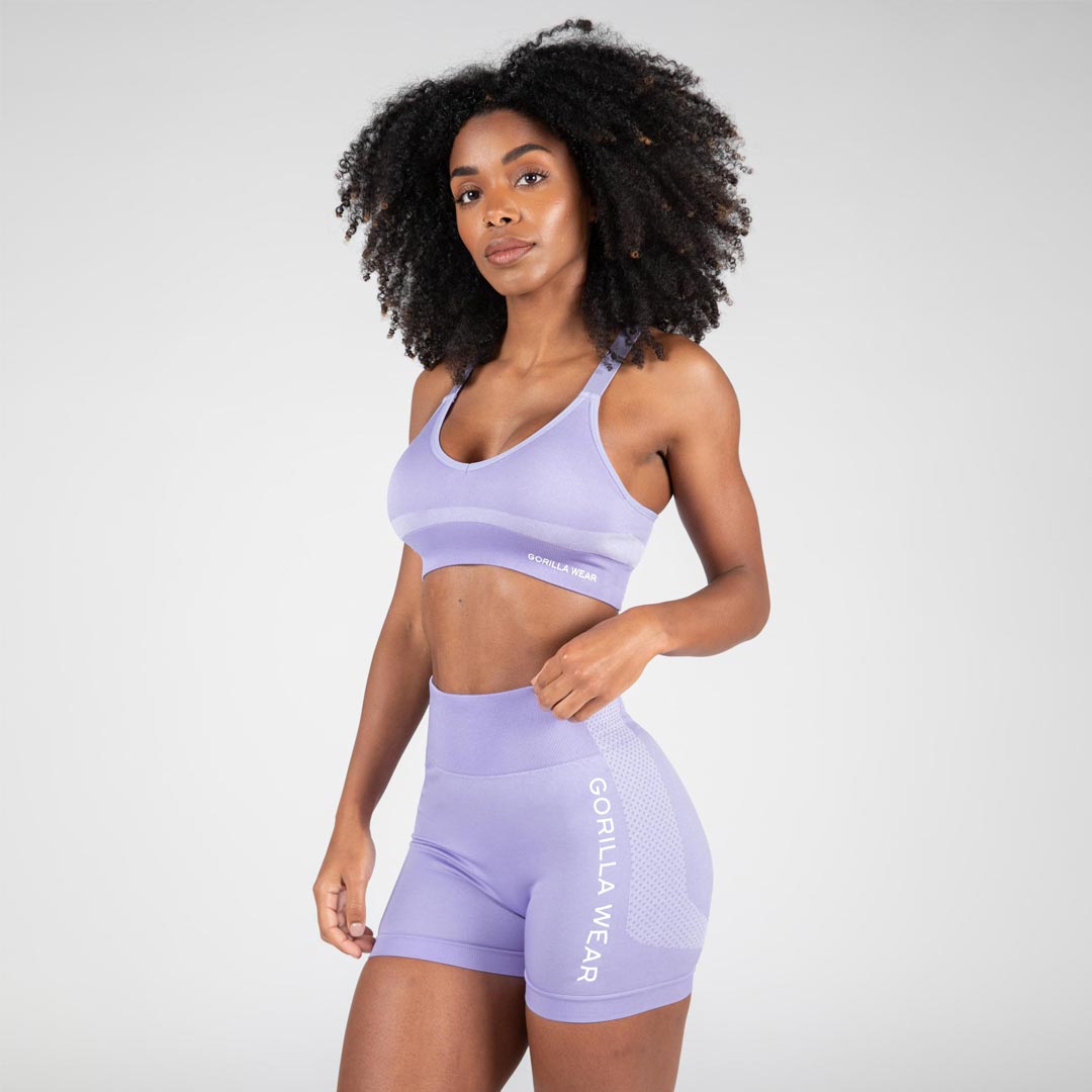 Gorilla Wear Selah Seamless Sports Bra Lilac