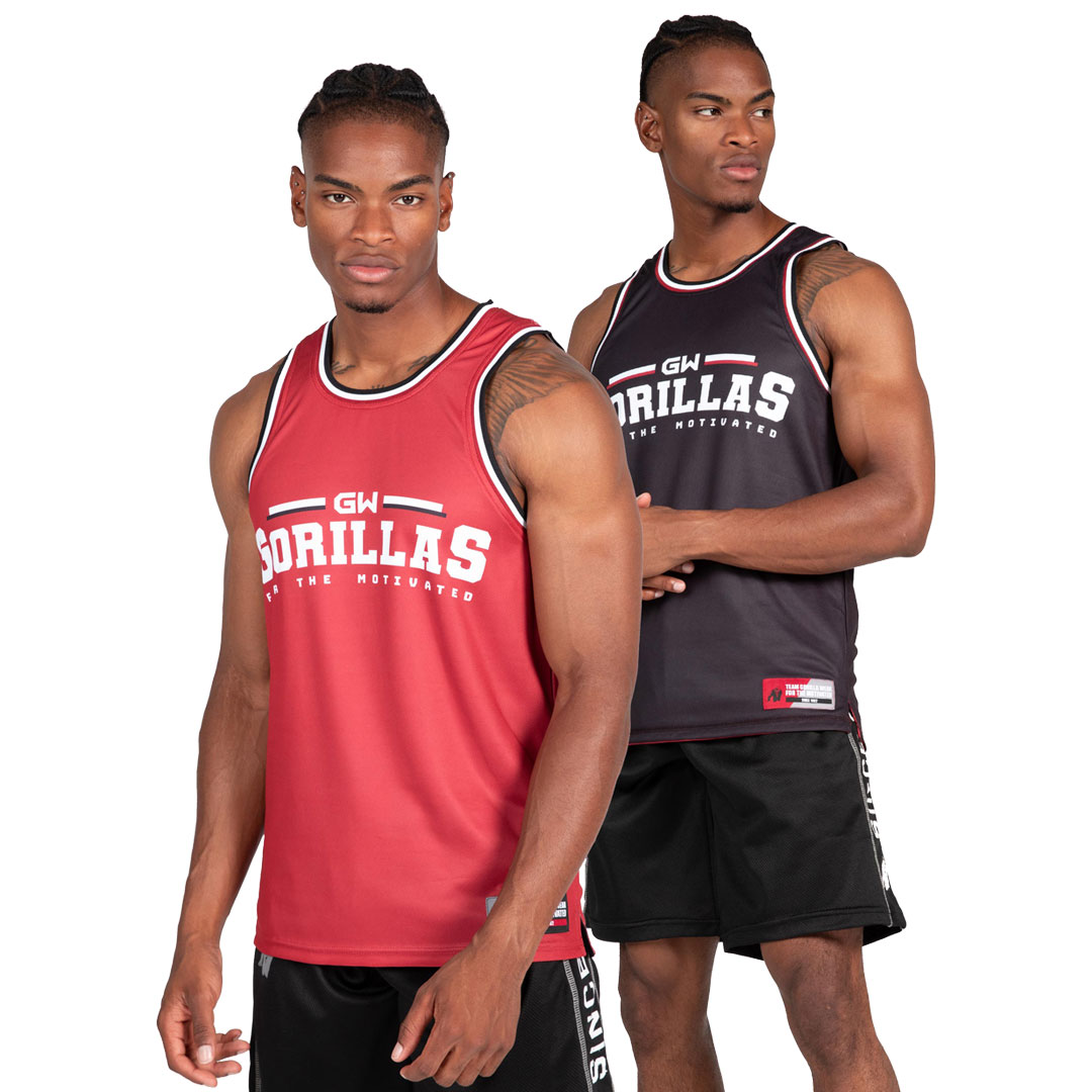 Gorilla Wear Keene Reversible Tank Top Red/Black