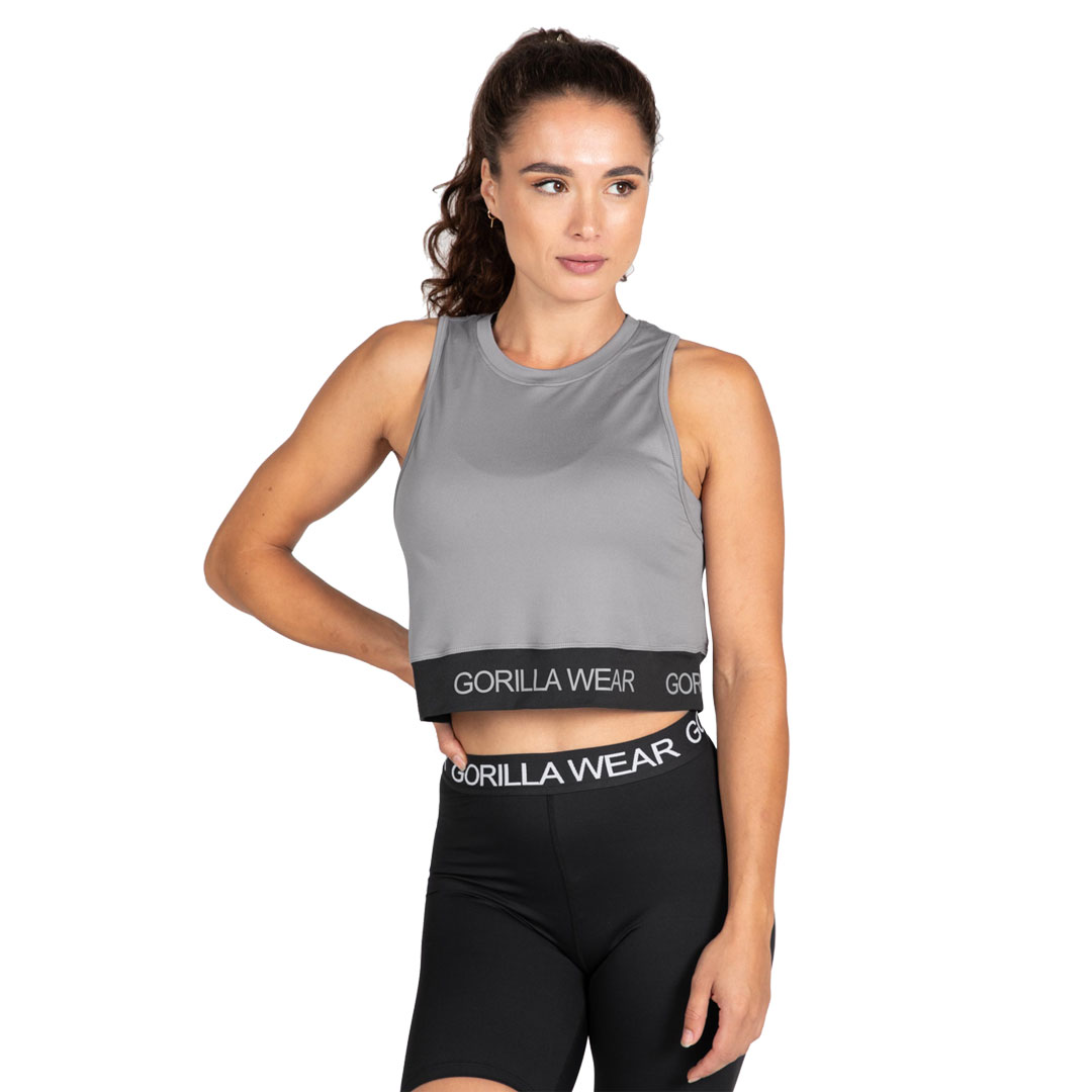 Gorilla Wear Colby Cropped Tank Top Grey