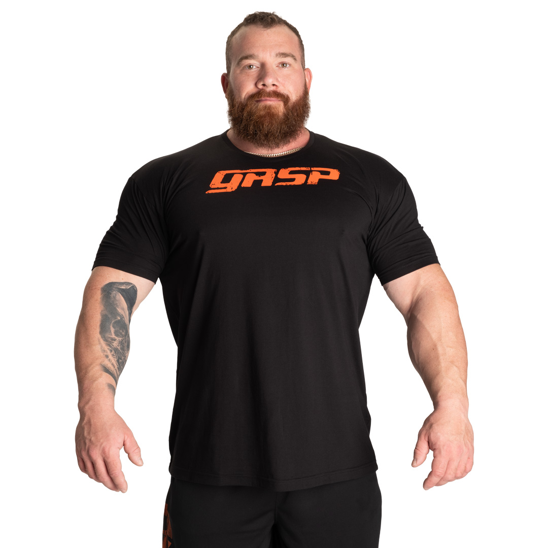 GASP Legacy Gym Tee Black/Flame