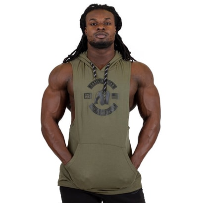 Gorilla Wear Lawrence Hooded Tank Top Army Green