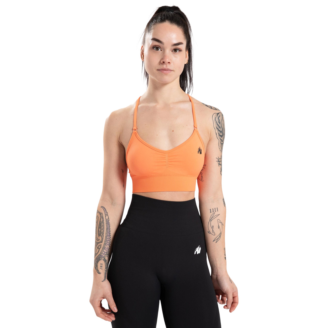 Gorilla Wear Olivia Seamless Sports Bra Peach