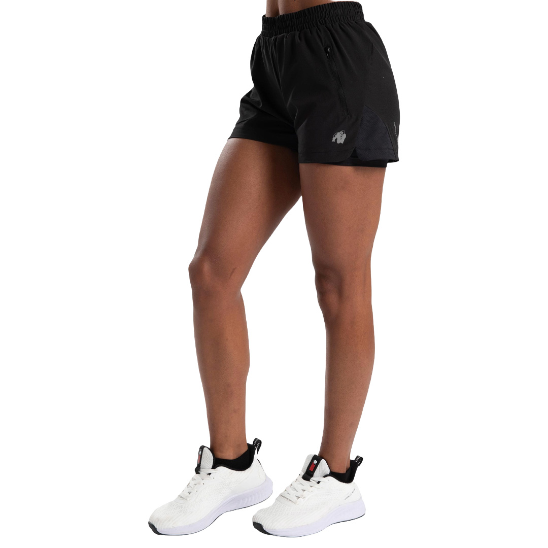 Gorilla Wear Katy 2-In-1 Shorts Black