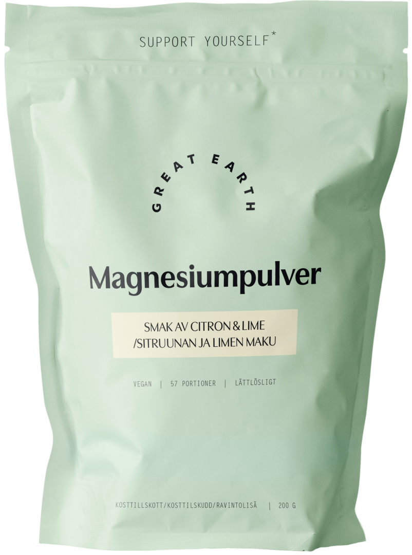 Great Earth Magnesiumpulver 200 g Sitron & Lime