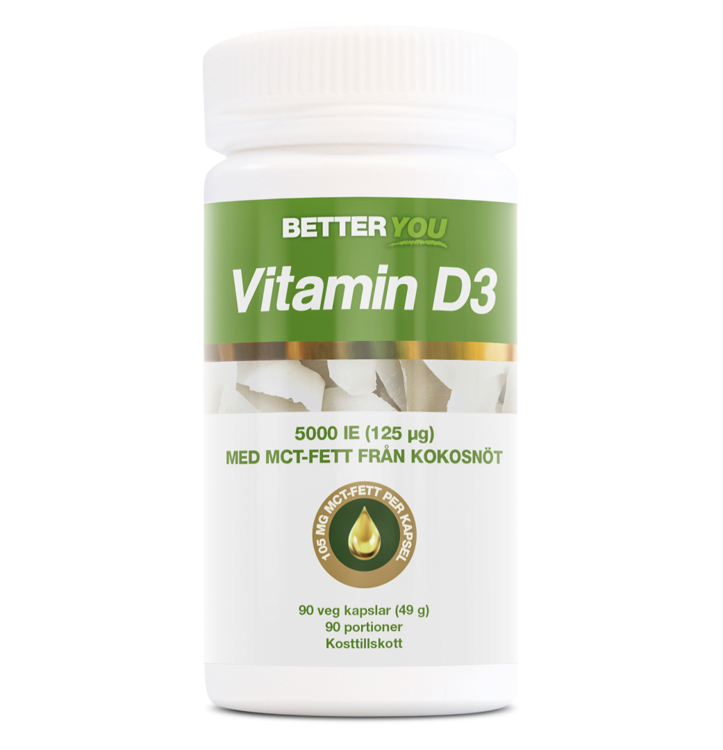 Better You Vitamin D3 5000IE + MCT 90 caps