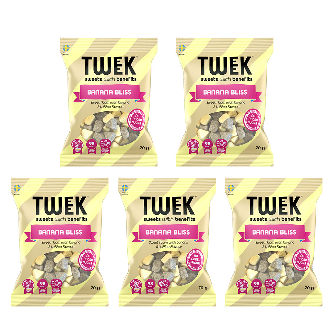 5 x Tweek Sweets 70 g Banana Bliss