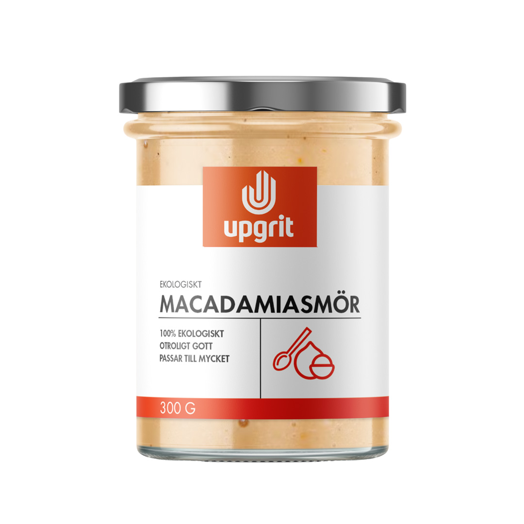 Upgrit Macadamiasmör EKO 300 g