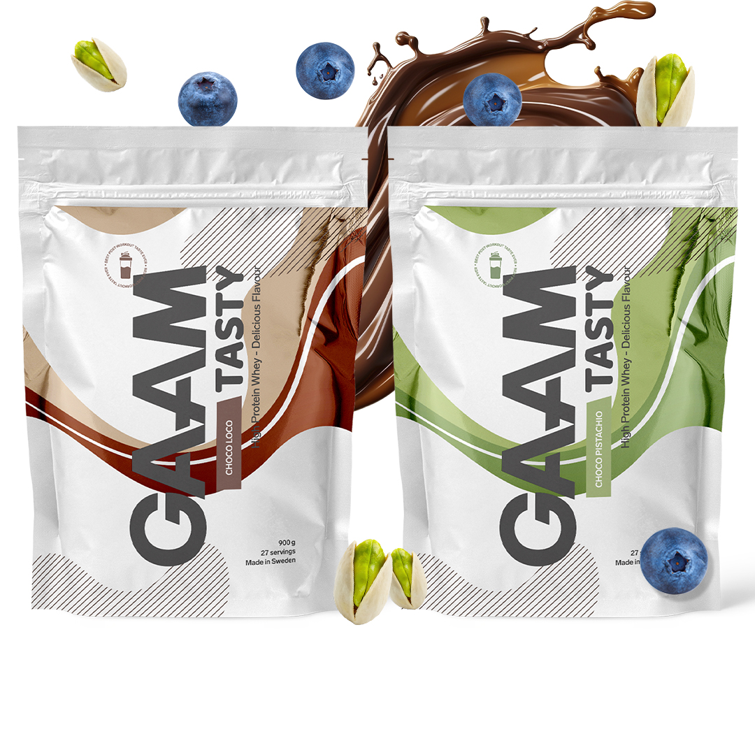 2 x GAAM Tasty Whey Proteinpulver 900 g