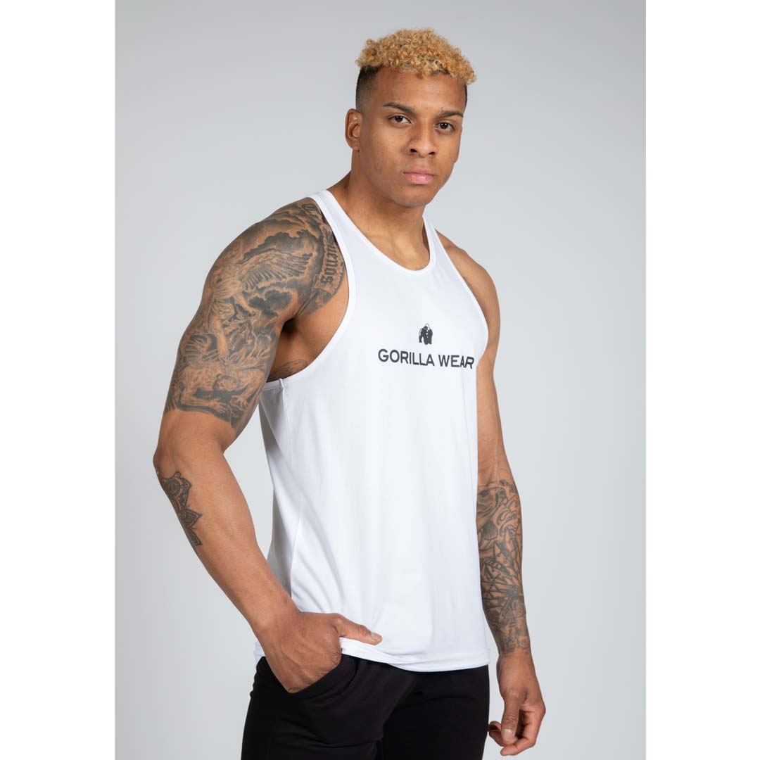 Gorilla Wear Carter Stretch Tank Top White