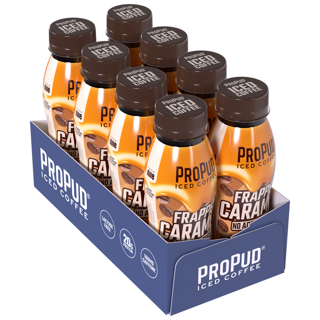 8 x NJIE ProPud Coffee Shake 250 ml Frappé Caramel
