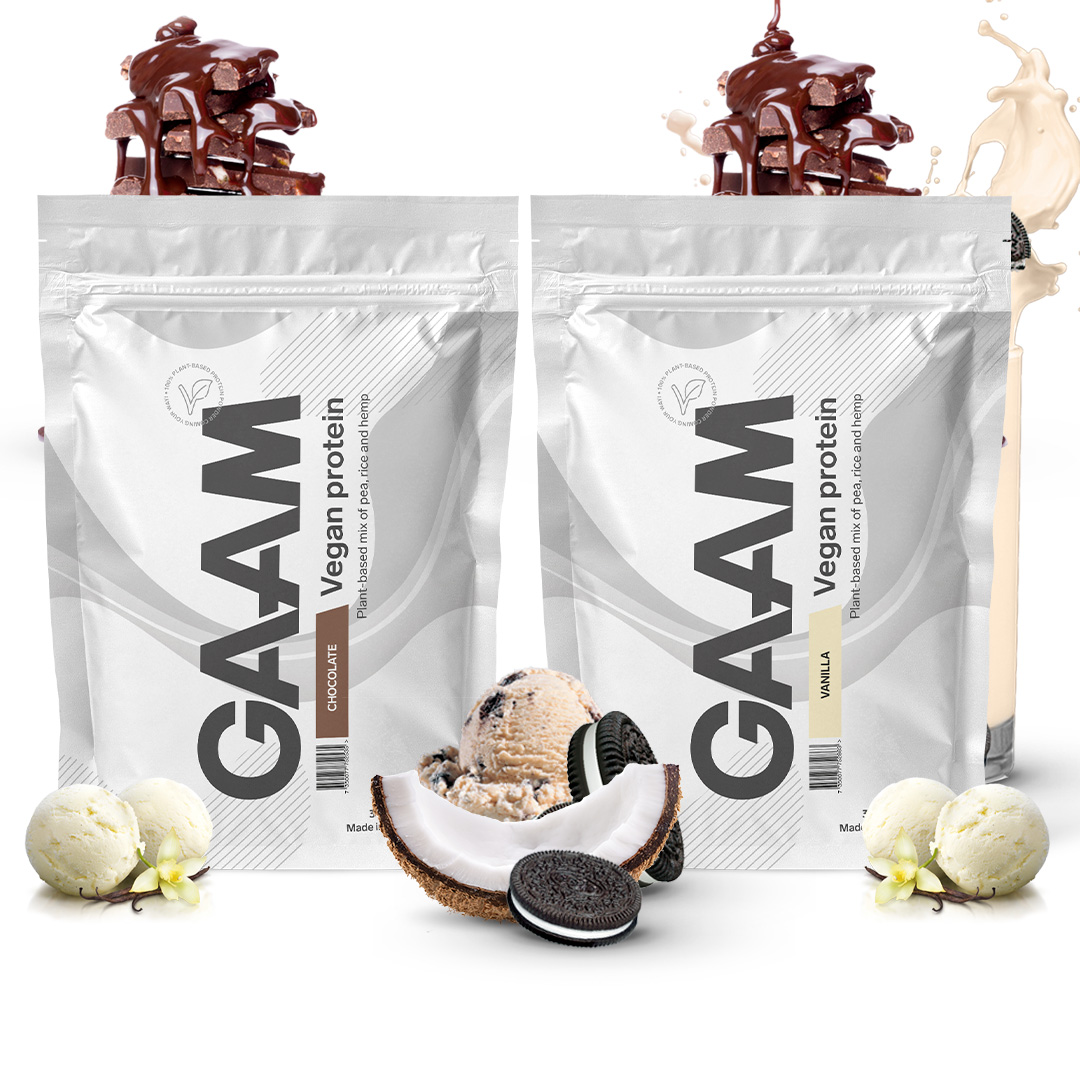 2 x GAAM Vegan Protein 900 g