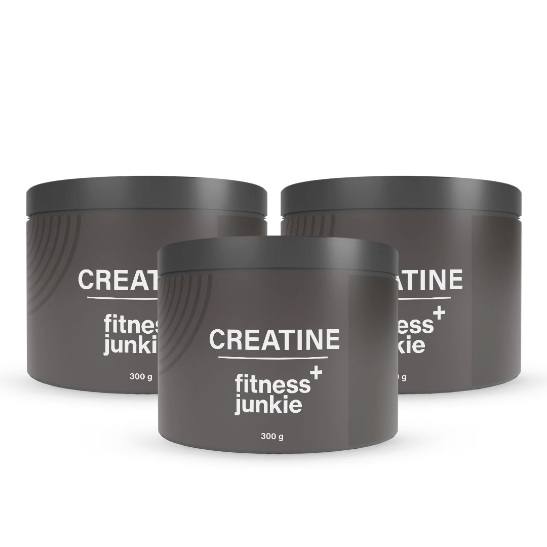 3 x fitnessjunkie Creatine 300 g Kreatin