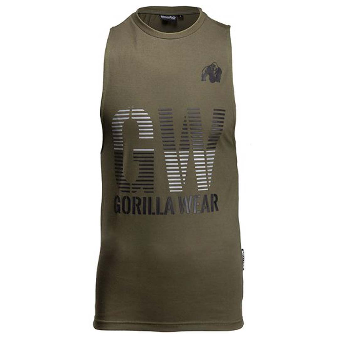 Gorilla Wear Dakota Sleeveless T-Shirt Army Green