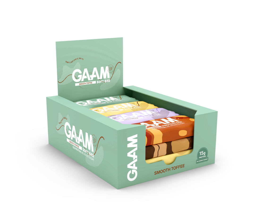 12 x GAAM Protein bar & Soft bar 45 g Miksboks