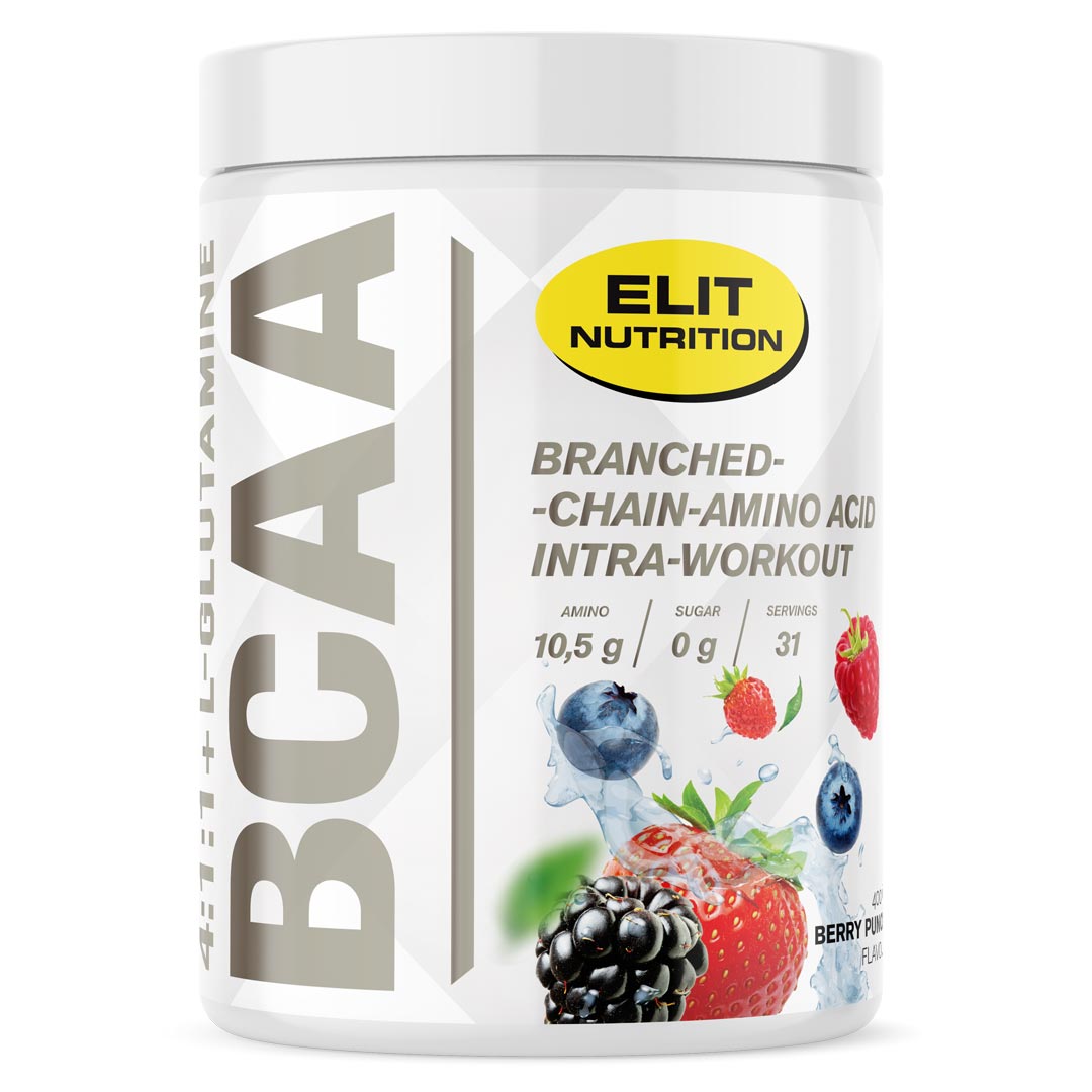 Elit Nutrition BCAA 4:1:1 + L-glutamine Aminosyrer 400 g