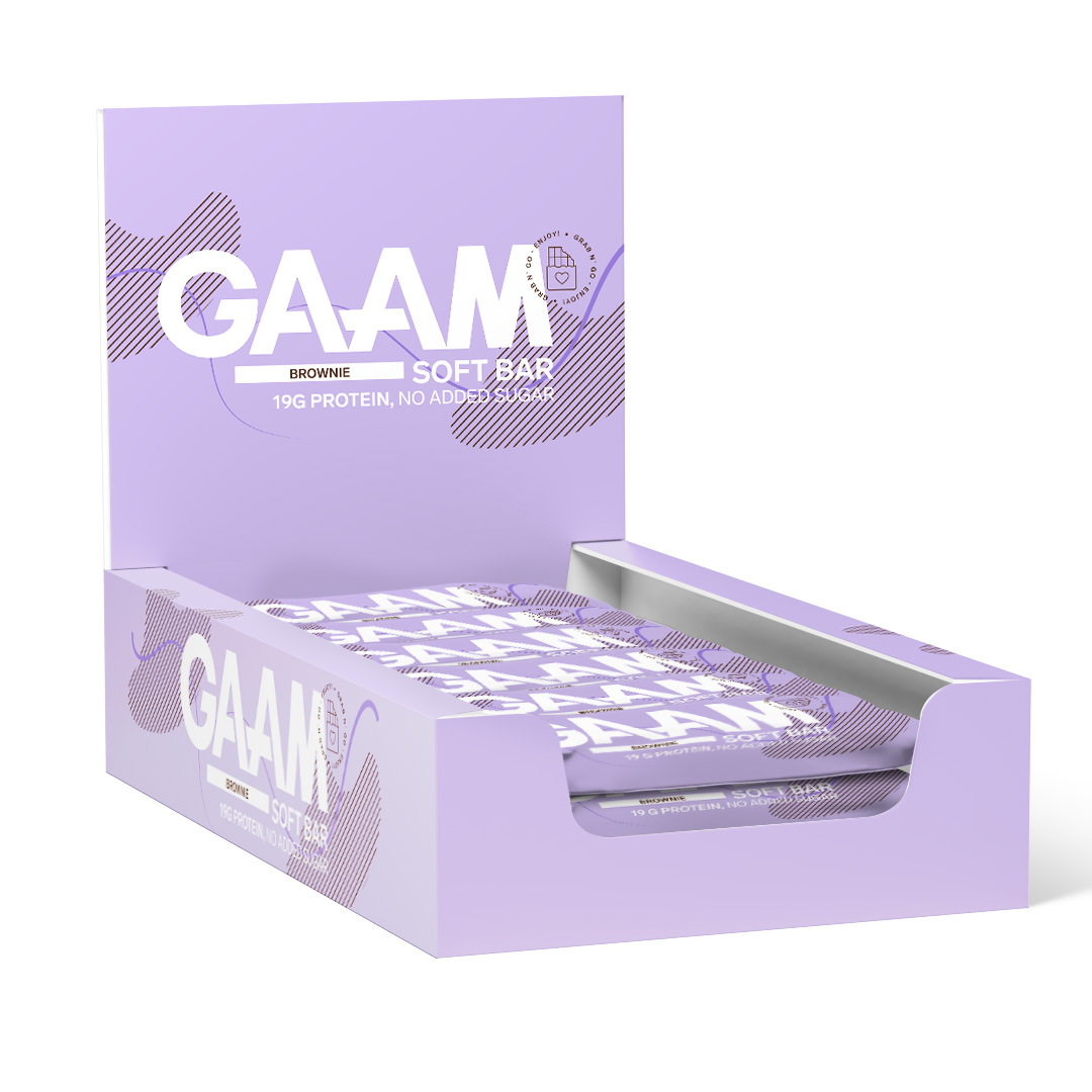 12 x GAAM Soft bar 55 g Brownie