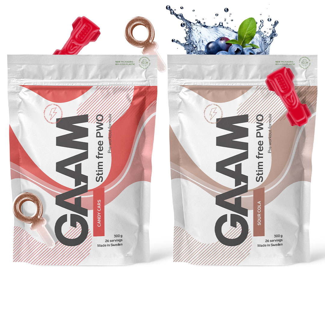 2 x GAAM Stim Free PWO 300 g