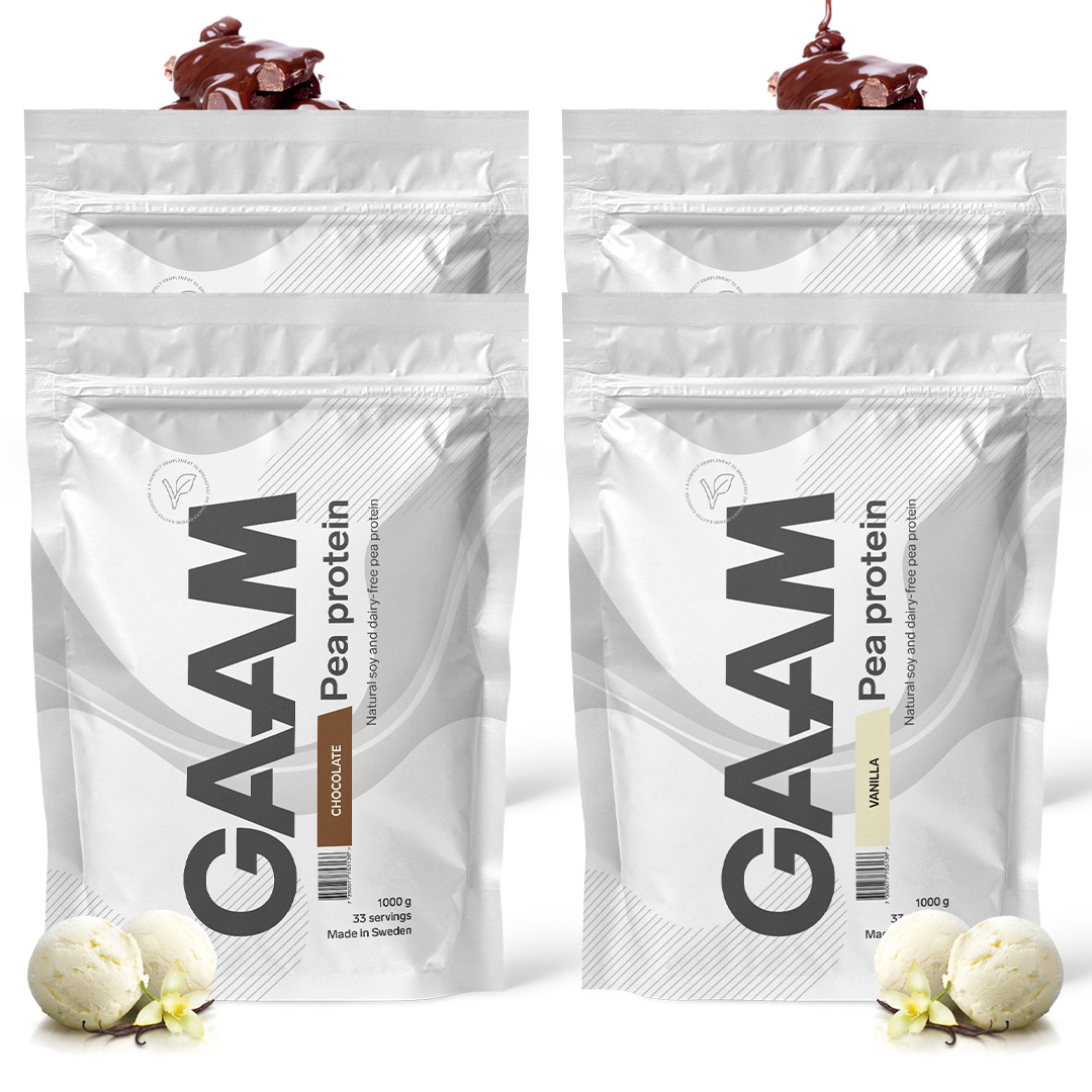 4 x GAAM Pea Protein 1 kg