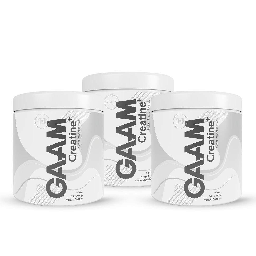 3 x GAAM Creatine+ 300 g