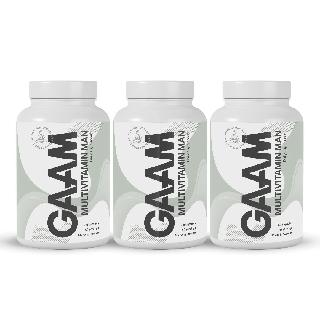 3 x GAAM Multivitamin Man 60 caps