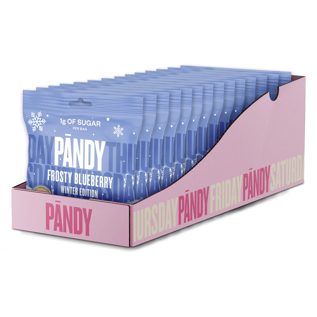 14 x Pändy Candy Winter Edition 50 g Frosty Blueberry SUPER DEAL