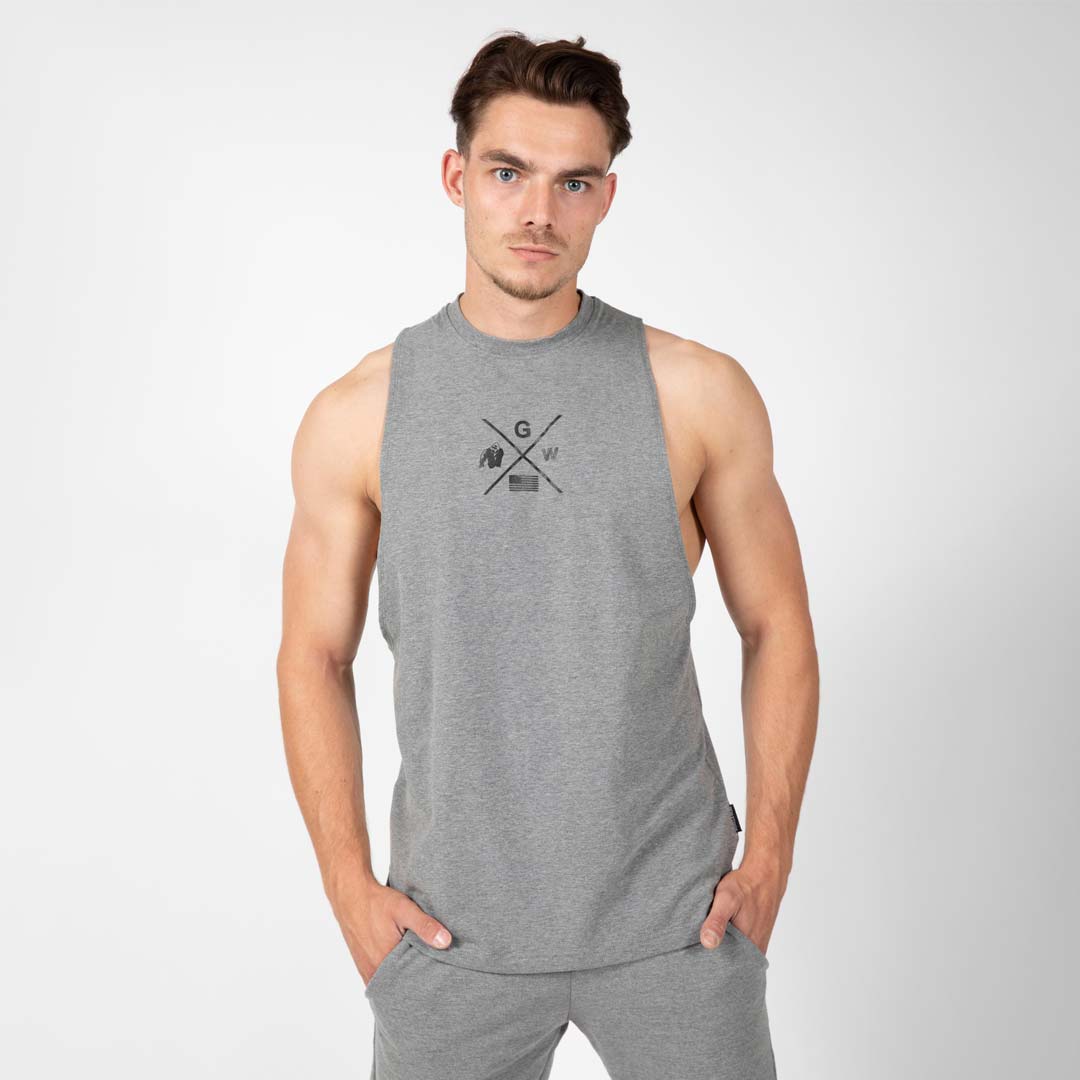 Gorilla Wear Cisco Drop Armhole Tank Top Grey