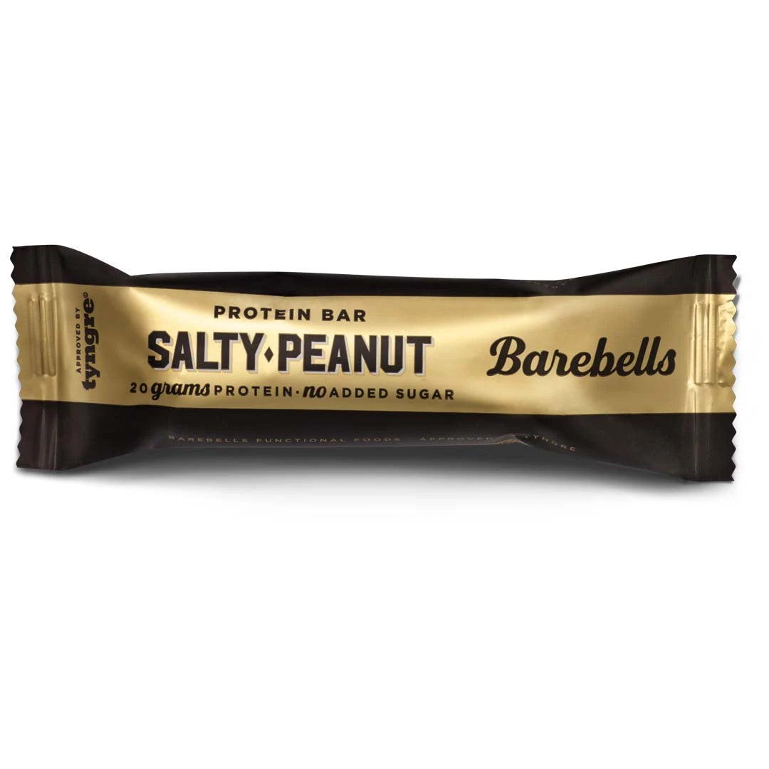 Barebells Soft protein bar 55 g i en svart og gullfarget emballasje for smaken Salty Peanut., bilde 18 av 19