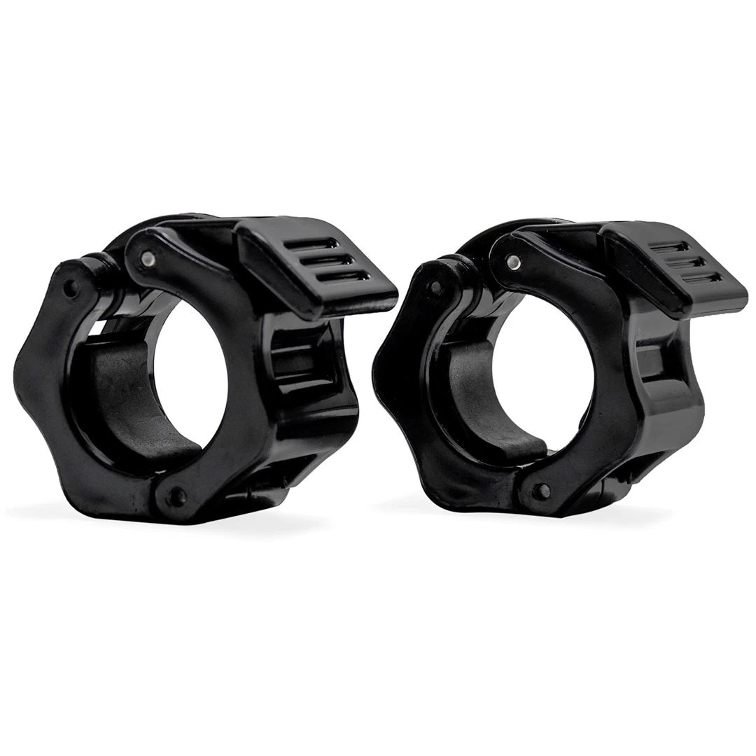 Virtufit Jaw Lock Collar 30 mm Black, to svarte vektlåser i nylon for vektstenger.