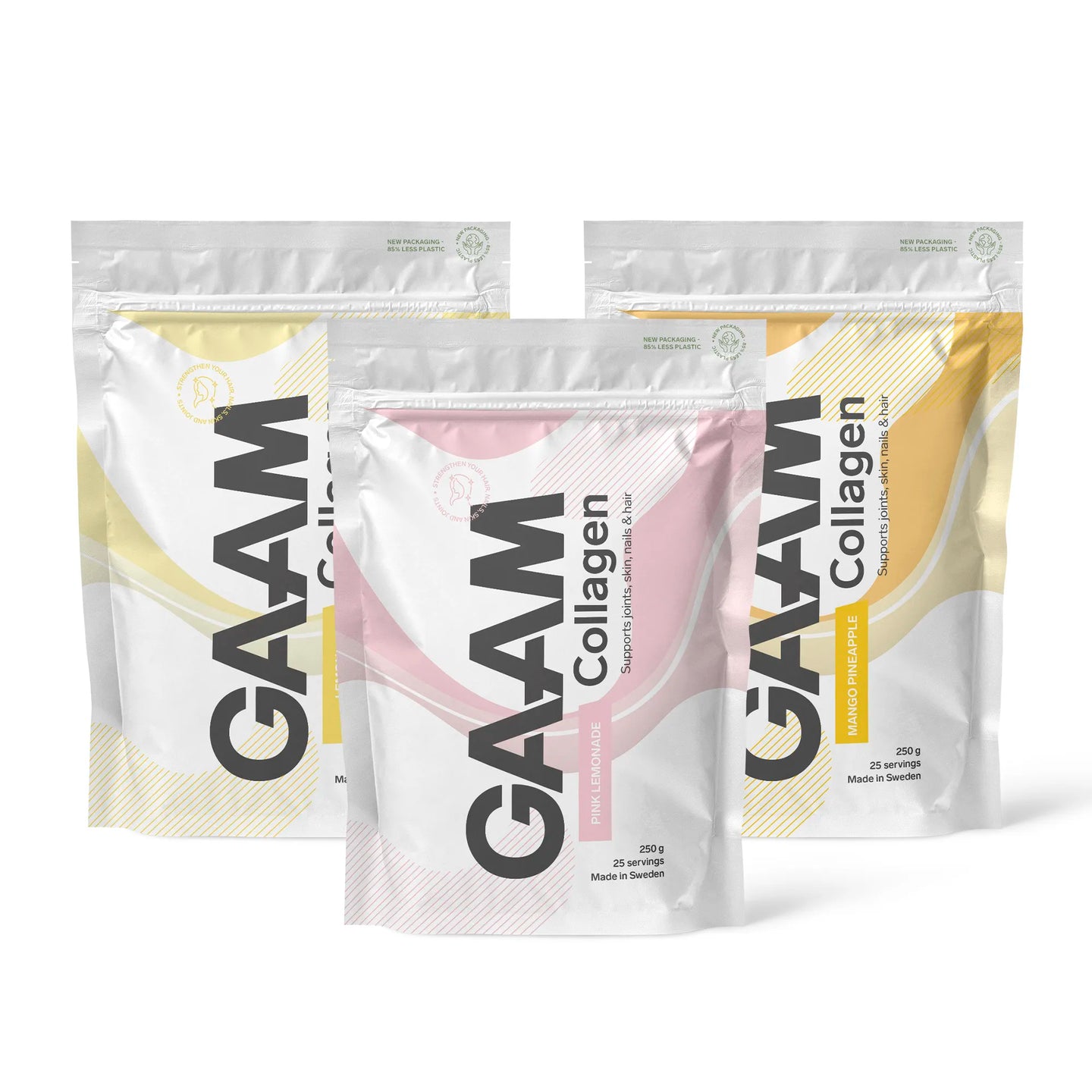 3 x GAAM Collagen 250 g, bilde 1 av 1