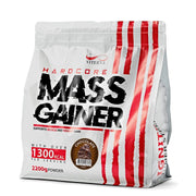 Viterna Hardcore Mass Gainer 2.2 kg i en vit påse med röda detaljer för smaken Choklad.