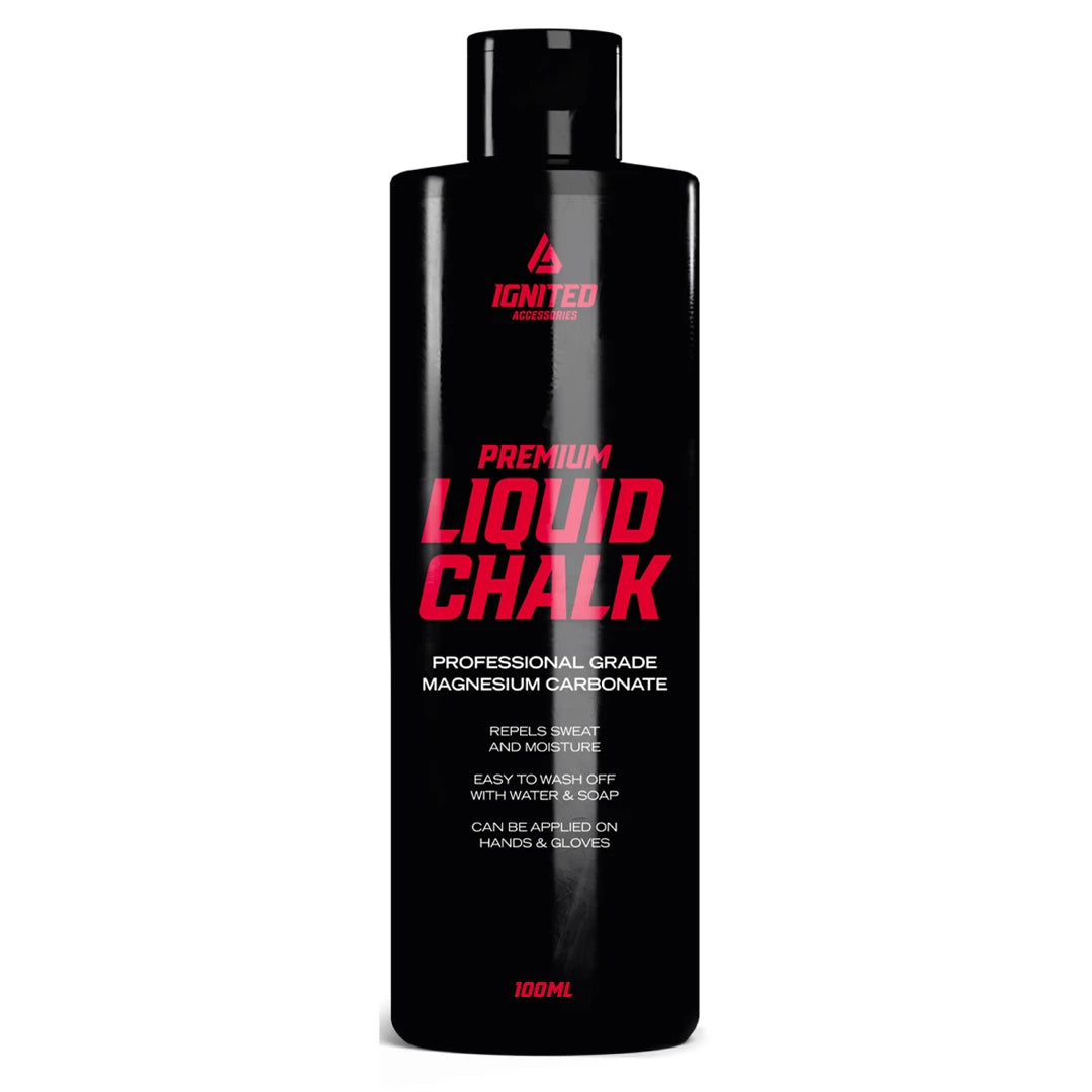 Ignited Liquid Chalk 100 ml flytende kritt i en svart flaske med røde og hvite detaljer., bilde 1 av 1