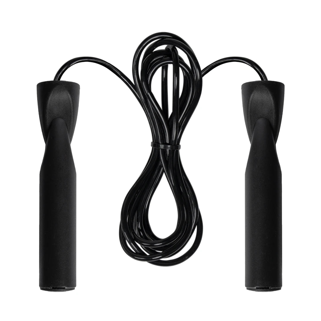VirtuFit Jumprope, et svart hoppetau i slitesterk PVC med solide ergonomiske håndtak.
