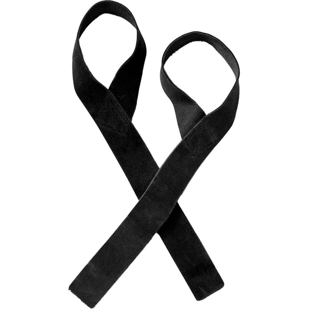 To svarte drareimer i lær fra Ignited Pro Leather Straps Black for tunge draøvelser.