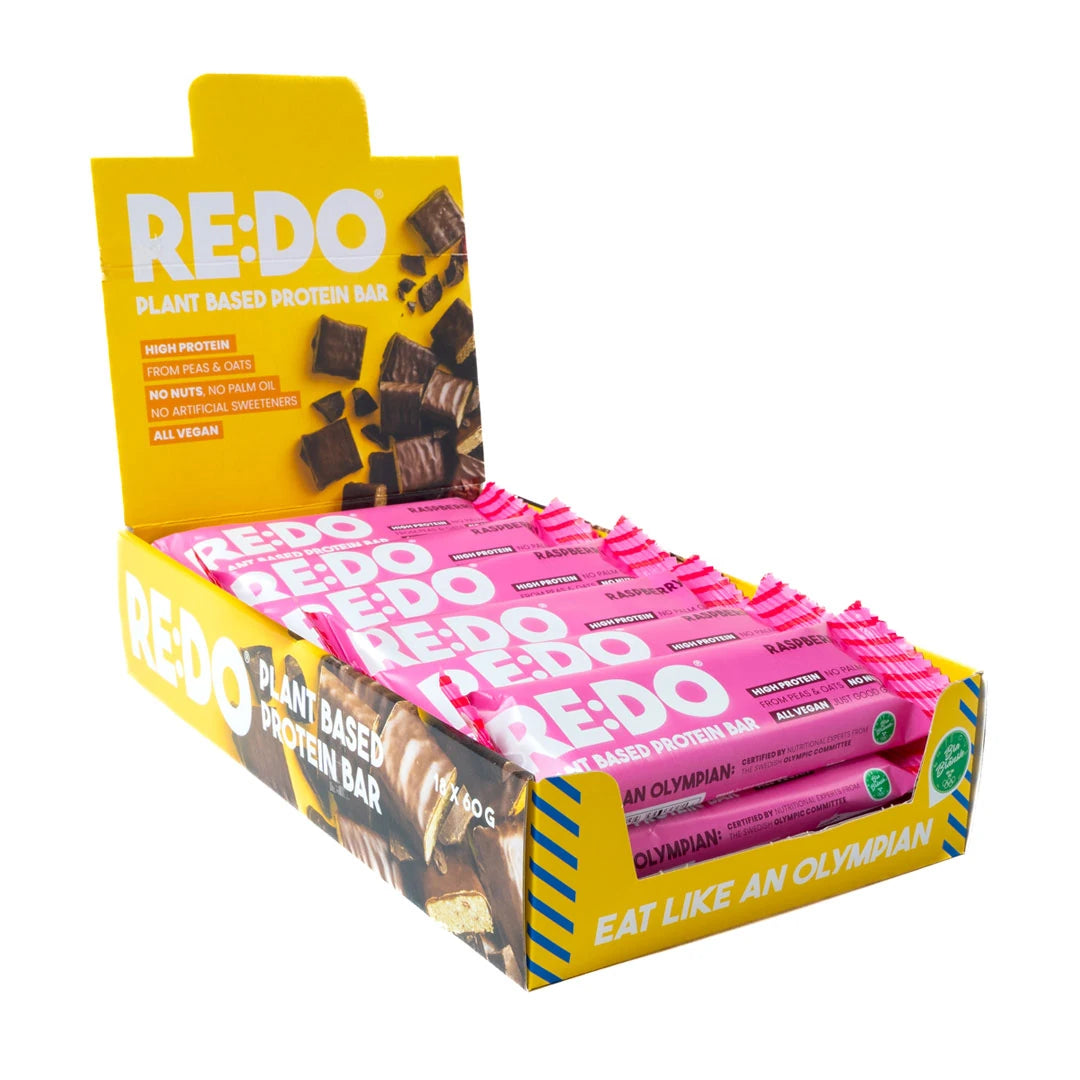 18 x RE:DO Bar 60 g Raspberry Rules SUPER DEAL, bilde 1 av 1